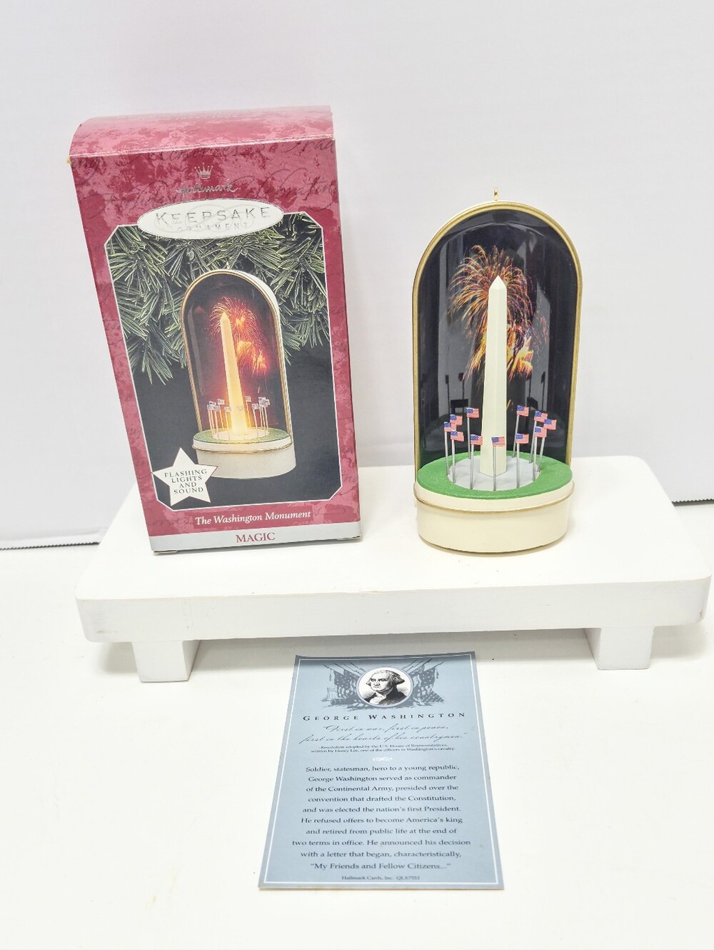 Hallmark Keepsake "The Washington Monument"  Msgic Ornament